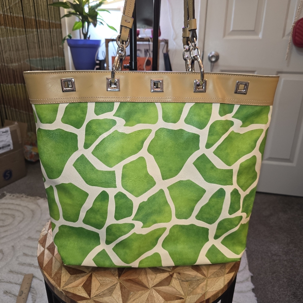 Beautiful Tote Bag By Maxx New York Signature In Preloved Condition - Picture 8 of 13
